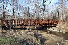 Luria Park west footbridge in 2021