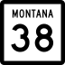 Montana Highway 38 marker