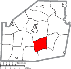 Location of Washington Township in Highland County