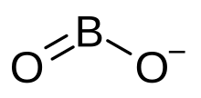 Monomeric metaborate ion