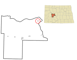 Location of Pick City, North Dakota