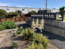 Welcome sign to the Northaven Trail