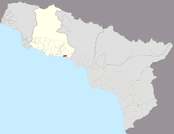 Location of New Athos in Abkhazia