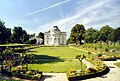 View of the garden and rear elevation