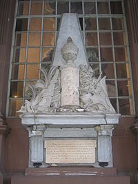 Monument to Richard Montgomery, above his tomb