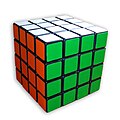 A 4x4x4 cube also called Rubik's Revenge I can solve it above 2 minutes