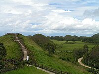 View of the Chocolate Hills from Sagbayan Peak