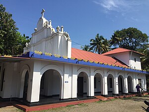 Side view of St. George Church, Cherai