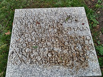 Grave of Dorothy Grenfell Williams Powell, radio producer and broadcaster, and her husband Geoffry Powell, architect with Chamberlin, Powell and Bon