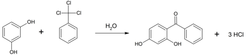 Synthese von 2,4-Dihydroxybenzophenon