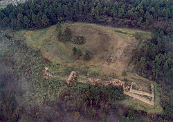 Aerial view - Szendrő Castle ruins