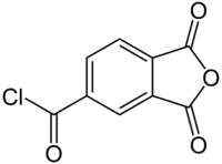 Structural formula of trimellitic anhydride chloride