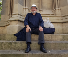 Bernard Cadogan at the Martyrs%27 Memorial, Oxford, UK, in 2023