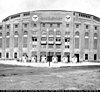 The main entrance to the Yankee Stadium soon after being built