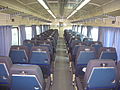 Interior of an unrefurbished ACN first class carriage