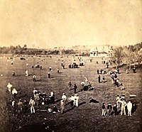 Ball Field and Boys Play House, 1869
