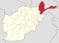 Location of Badakhshan in Afghanistan