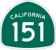 State Route 151 marker