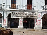 Graffiti in Juchitán