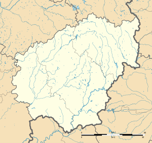 勒沙斯唐在科雷兹省的位置