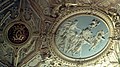 Wedgwood Ceiling in the Great Library depicting the goddess Aurora next to two intertwined "C"s of the Crewe insignia