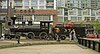 Canadian Pacific locomotive 374 at the Drake Street Roundhouse in Yaletown, Vancouver, in 2002