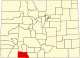 标示出阿丘利塔县位置的地图