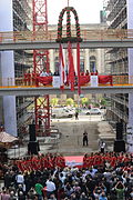 Topping out ceremony on August 15, 2013