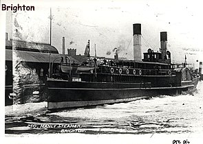 Opulent Manly ferry Brighton (1883-1916) was the largest paddle steamer ferry on Sydney Harbour
