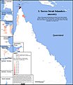 Geographical distribution of people with Torres Strait Islander ancestry[54]