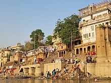 Tulsidas Home view near Tulsi Ghat, Varanasi near Ganga River