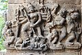 Wall relief sculpture at the Gaurishvara temple