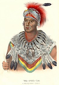 Chief Wapello; "Wa-pel-la the Prince, Musquakee Chief"