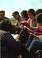 1967，民众学习毛主席语录