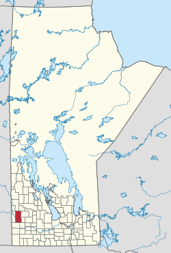 Location of the Prairie View Municipality in Manitoba