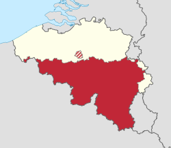 Location of French Community of Belgium