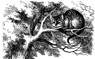 Cheshire Cat from John Tenniel's illustration to 'Alice's Adventures in Wonderland' (1866)
