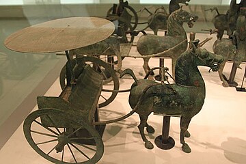 Han dynasty bronze figures, 1st or 2nd century AD