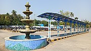 Fountain and Pickup Point at Valsad Station