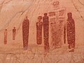 Image 56Pictographs from the Great Gallery, Canyonlands National Park, Horseshoe Canyon, Utah, c. 1500 BCE (from History of painting)
