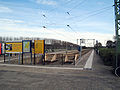 Terminus at Hoek van Holland Strand. Currently the station is inaccessible and the platforms and tracks are removed.