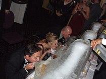 Absolut Vodka being served through ice luges (2006)