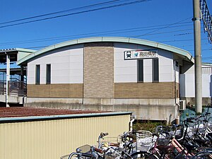 往岐阜方向的站房（2023年3月）