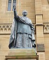 Statue of Moran by Bertram Mackennal outside St Mary's Cathedral, Sydney