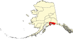 标示出楚加奇人口普查区Census Area位置的地图