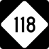 North Carolina Highway 118 marker