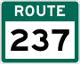 Route 237 marker