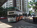 595线巴士正驶入海怡半岛巴士总站