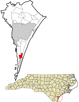 Location in New Hanover County and the state of North Carolina.