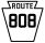 Pennsylvania Route 808 marker
